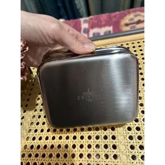 NEW Cristel 18/10 Stainless Mini Roasting Pan Roaster 4 7/8 x 4 3/8 NIB